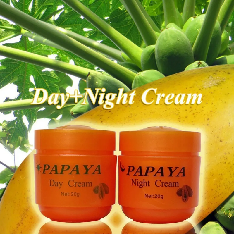 

Papaya Whitening Day And Night Cream Anti Freckle Face Cream Improve Dark Skin Refreshing Face Skin