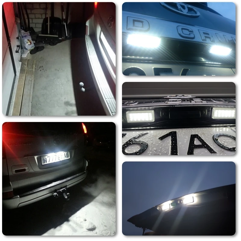 Без ошибок для Lexus GX470 LX470 для Toyota Land Cruiser 120 Prado Land Cruiser 200 Автомобильный задний светодиодный светильник для номерного знака