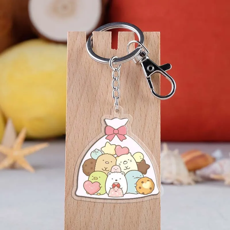 COSANER Sumikko gurashi модные аниме акриловые брелки мультяшный брелок автомобильный
