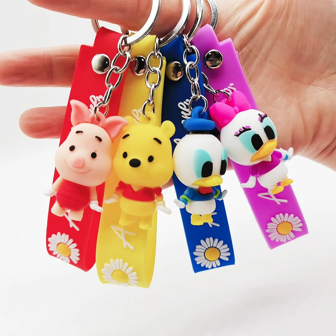 Новые Фигурки героев аниме Диснея Микки Маус Keychai игрушки Минни Ститч Винни