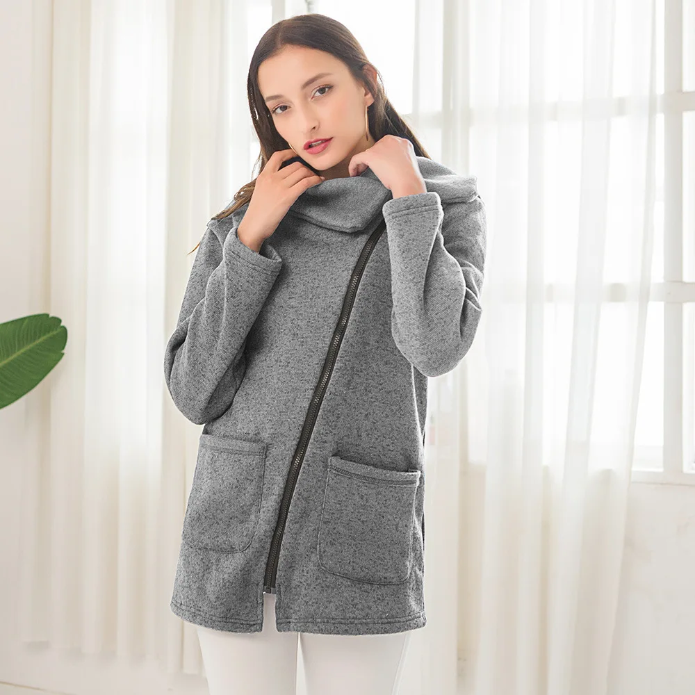 RICORIT утолщенная плюшевая куртка женская повседневная на молнии верхняя одежда