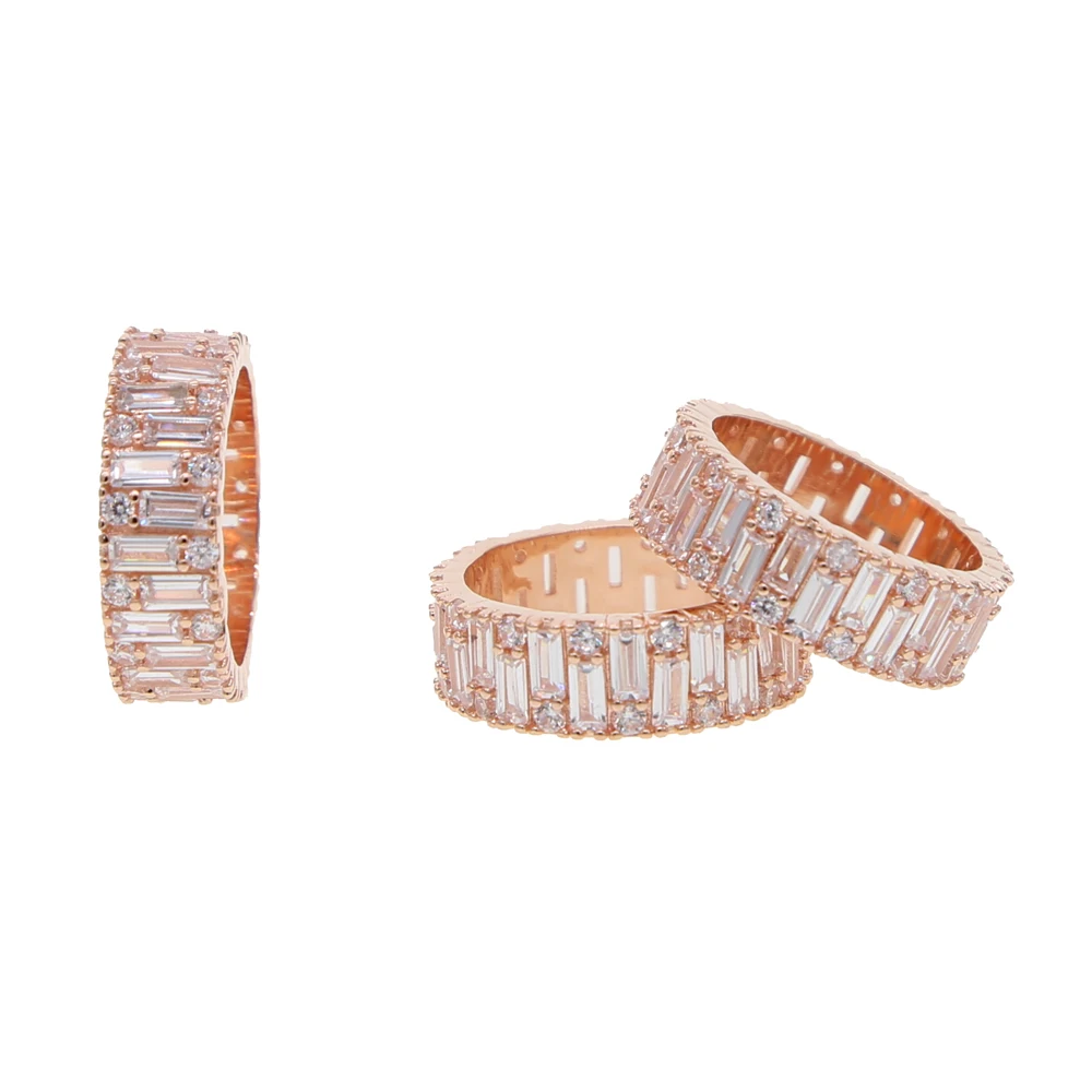 Кольцо вечное обещание цвет розового золота AAAA Фианит обручальное свадебное