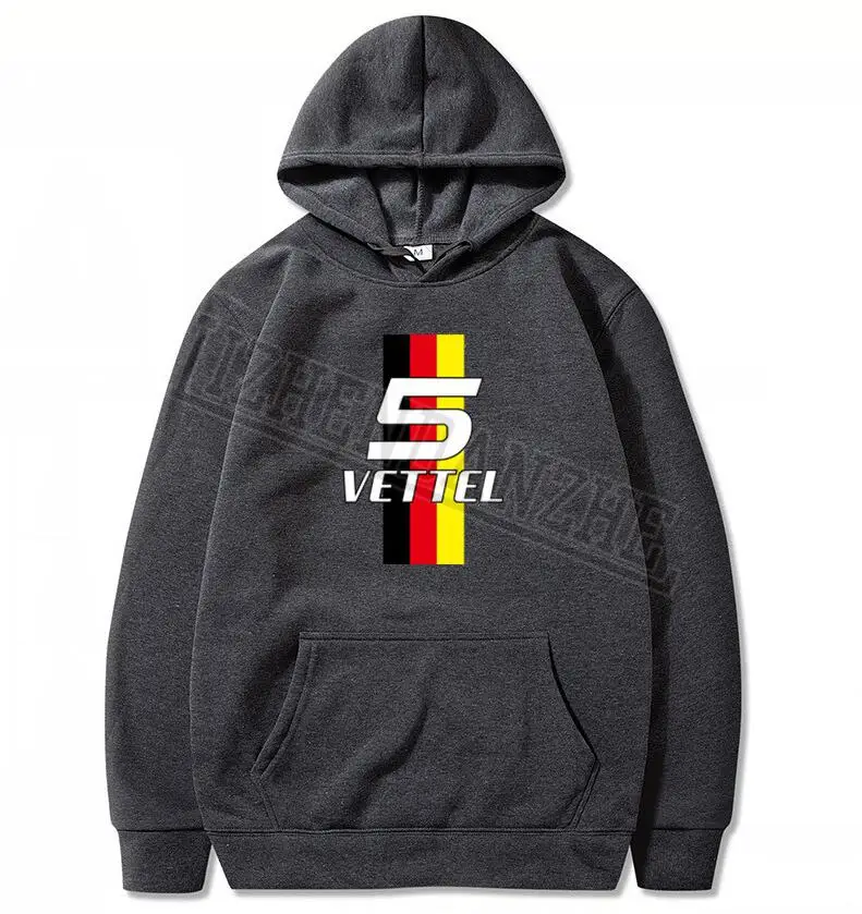 Себастьян Vettel номер 5 мужские толстовки с рисунком кольца F1 водитель для