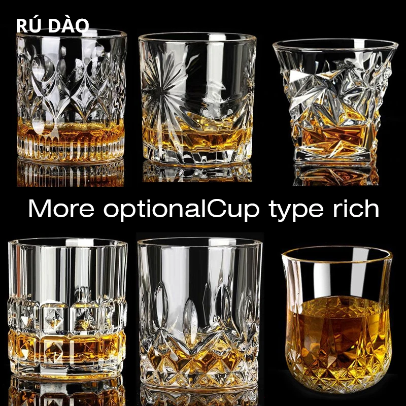 Брендовый бокал для вина термостойкий прозрачный хрустальный пиво виски бренди