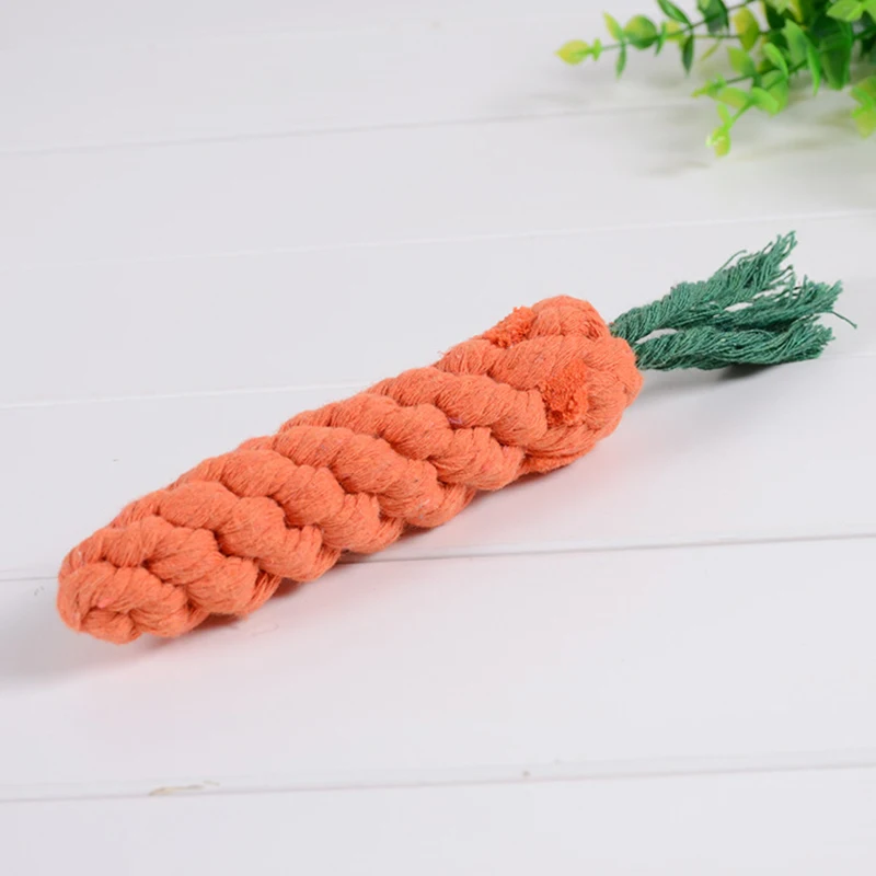 

Funny Pet Toy Molar Teeth Cleaning Dog Chew Toy Puppies Training Ball Fruit Shape Plush Doll Handmade Cat Stick Dog Accessories