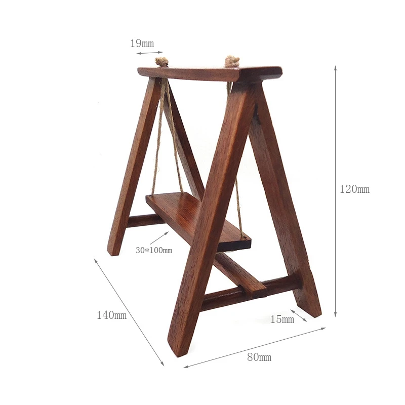 

1/12 Dollhouse Mini Swing Model Accessory Life Scene Decor Toy DIY Gift