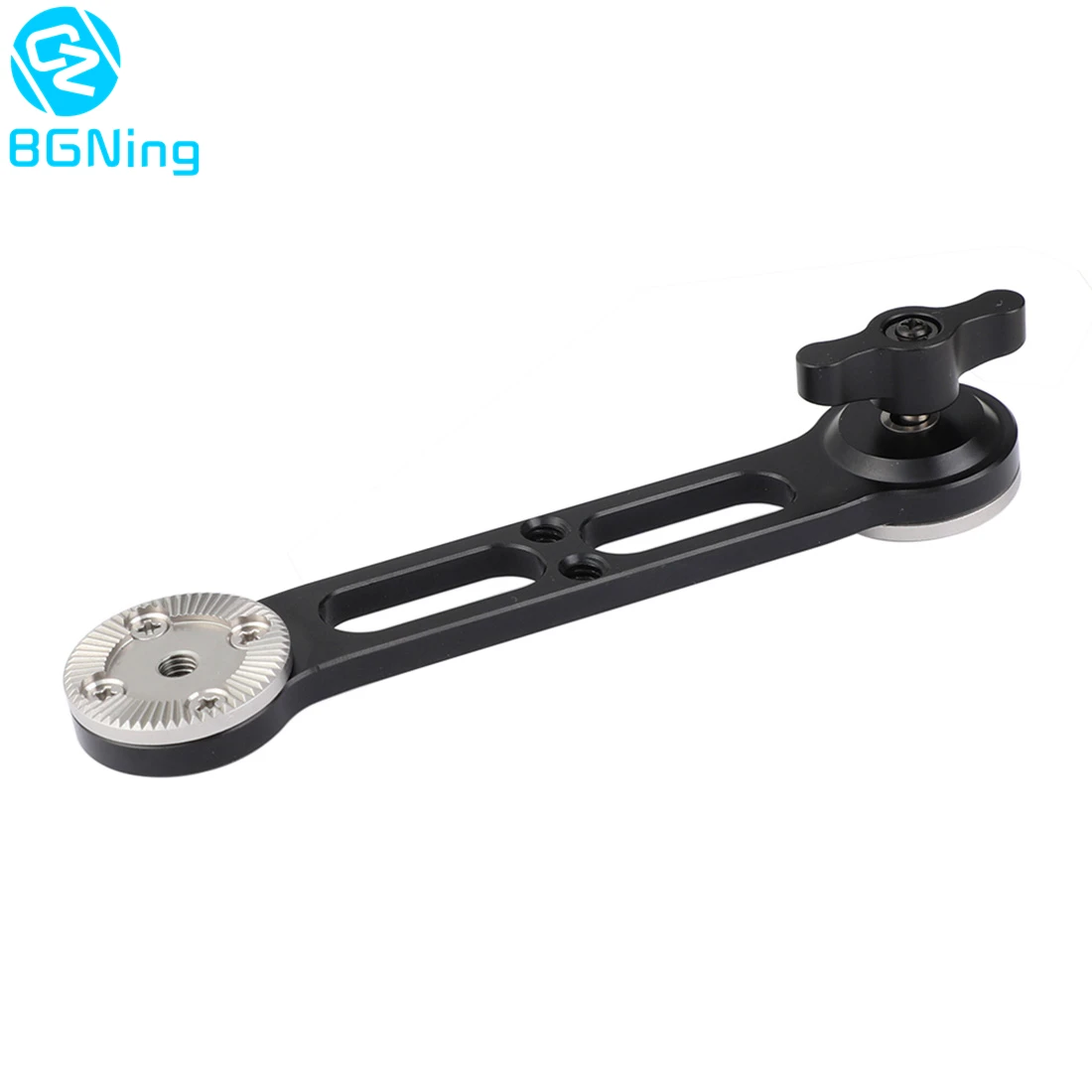 

BGNing CNC Nato Rail Rosette Extension Arm 1/4" -20 Screw Mount with M6 Black Thumbscrew SLR DSLR Camera Photography Accessories