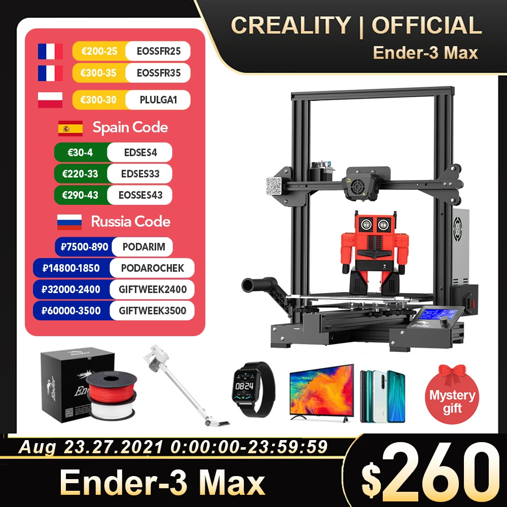 Материнская плата CREALITY 3D Ender 3 Max бесшумные Шаговые драйверы TMC2208 - Цена: 25 273,61 руб.