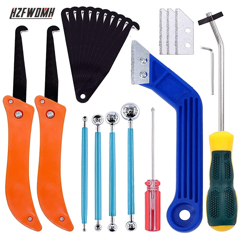 

22 Pcs Grout Removal Tools Set Saw Blade Grout Hand Saw Tile Joint Cleaning Brush Caulking Edge for Floor Kitchen Hand Tool Set