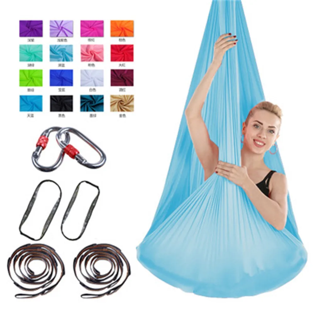 

Aerial Yoga Hammock Swing Set Yoga Antigravity Ceiling Hanging Yoga Sling for Pilates body shaping