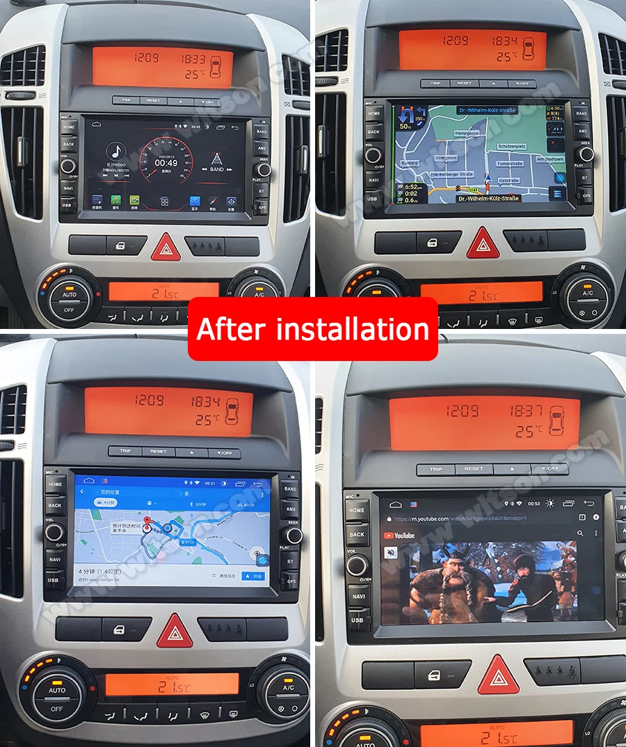 Автомобильный мультимедийный dvd-плеер WITSON 2 ГБ 16 4 ядра Android 10 Din GPS Авторадио для Kia