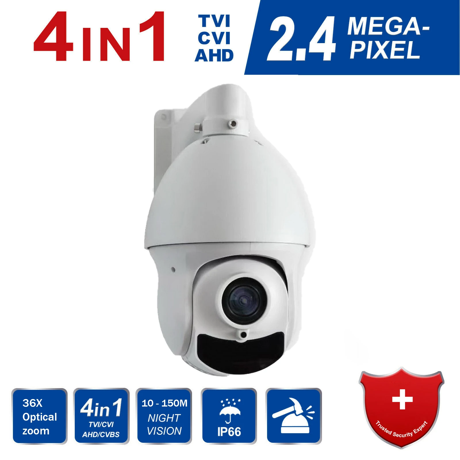 Безопасности Камера открытый Водонепроницаемый 36X 1080P AHD TVI CVI/CVBS аналог CCTV 4 в 1 PTZ