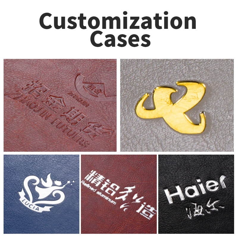 Блокнот А5 в деловом и офисном стиле индивидуальный логотип Кожаная Обложка