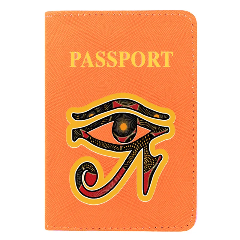 

Classic Eye Of Horus Design Printing Women Men Passport Cover Pu Leather Travel ID Credit Card Holder Pocket Wallet Bags