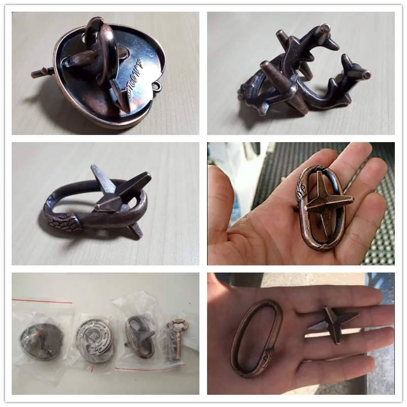 3D коробка из цинкового сплава, Детские замочки, пазлы, винтажные Развивающие игрушки для детей и взрослых, мозговой тизер, IQ эквалайзер, тестовая модель, игры, Волшебная коробка