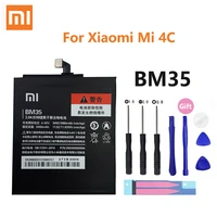100 orginal xiao mi bm35 3080mah battery for xiaomi mi 4c mi4c m4c high quality phone replacement batteries