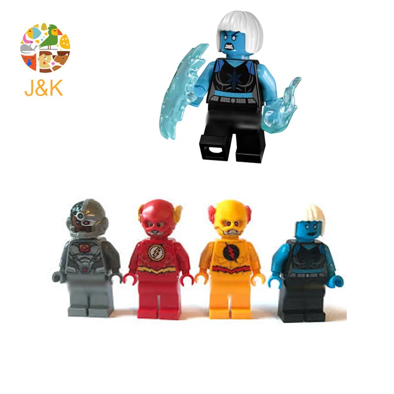 76098 304 шт Супер Герои скорость сила замораживание погоня вертолет строительные