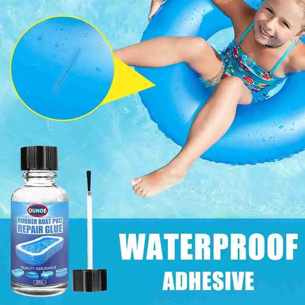 Спасательный круг для бассейна прочный ПВХ клей ремонта 30 мл резиновой лодки
