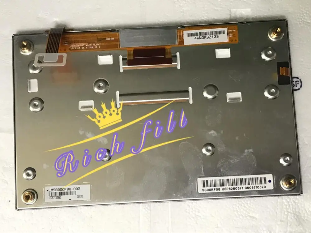 Новый ЖК экран LMS800KF08 002 LMS800KF010 дисплей с сенсорным экраном для автомобильной