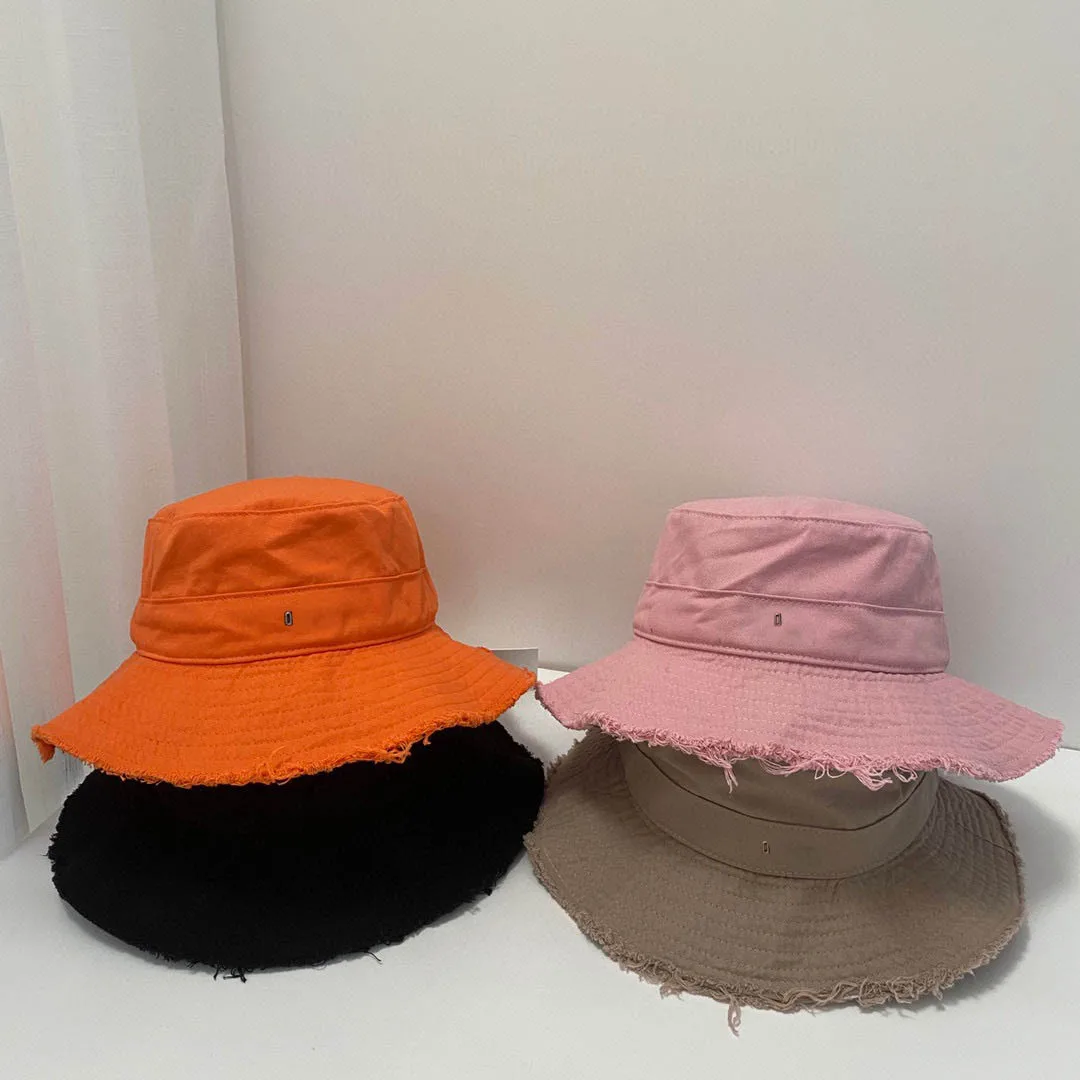

Women's raw fisherman hat luxury brand hot-selling cotton raw drawstring pink sun hat