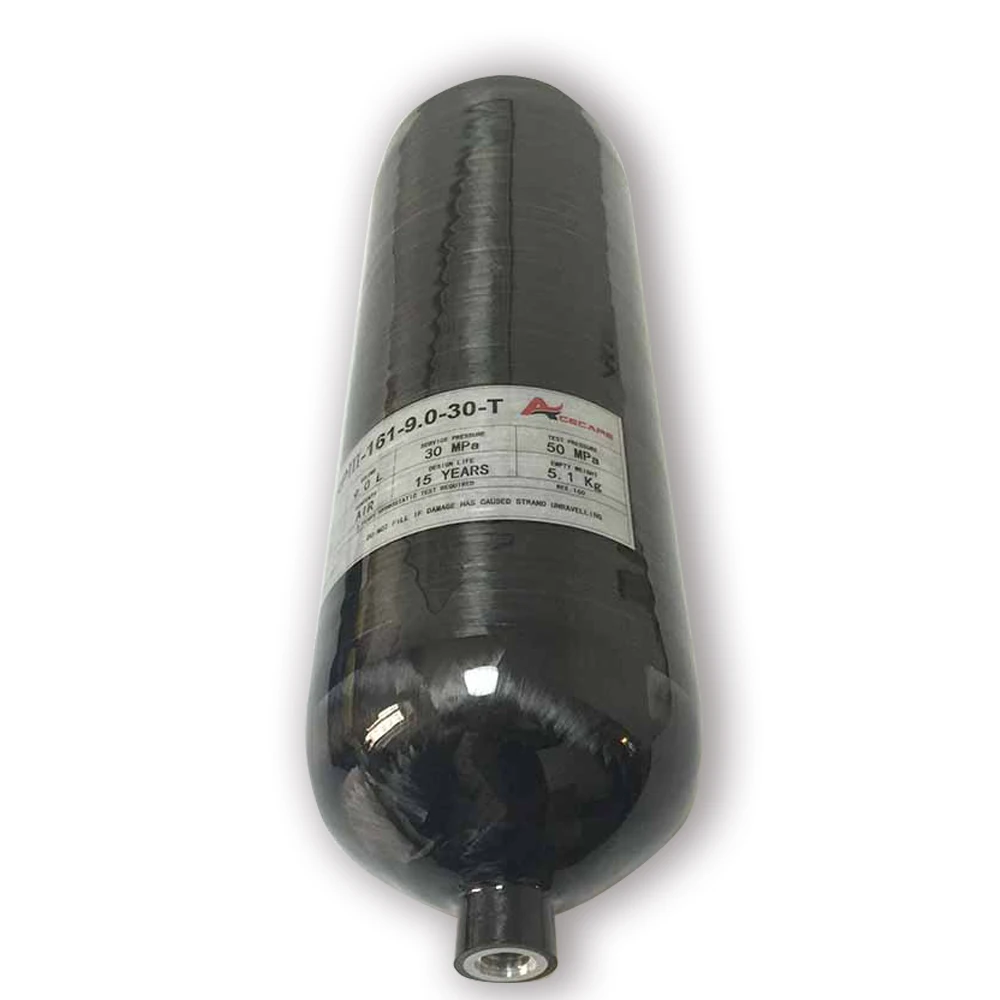 Verkauf AC3090 Carbon Faser Air Tank 9L HPA Druckluft Tank GB 300Bar PCP Luftgewehr Airforce Condor Für Jagd/tauchen Acecare
