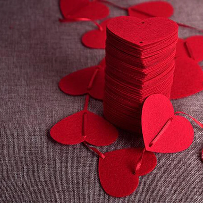 1/5/10 шт. Декоративная гирлянда-занавеска в виде сердца | Дом и сад