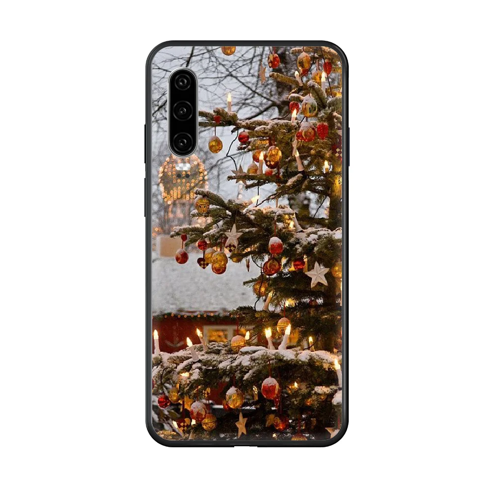 

Christmas tree Old man Turkey beautiful Phone case For Huawei P 30 10 20 40 Lite Smart Z Pro 2019 black prime soft back tpu
