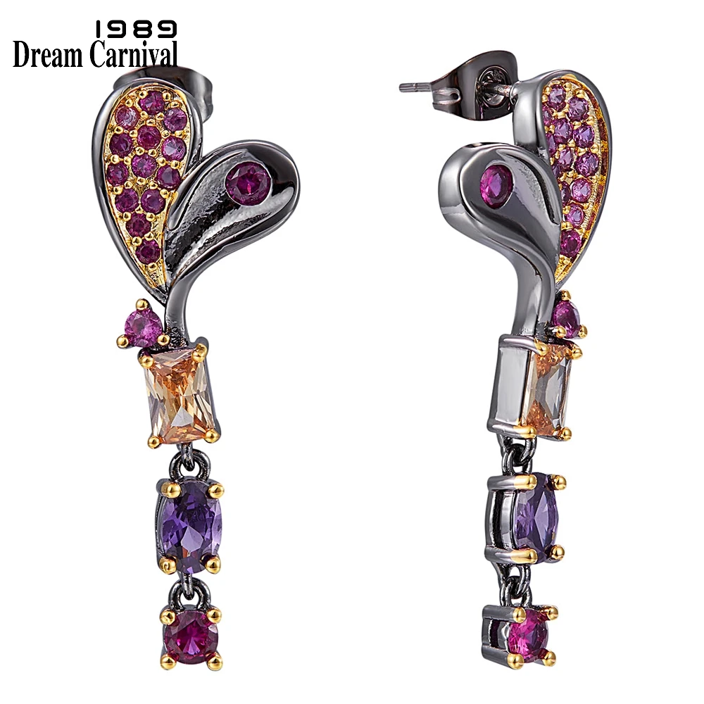 DreamCarnival1989 новые изящные женские серьги для любви связанные цвета фуксии с