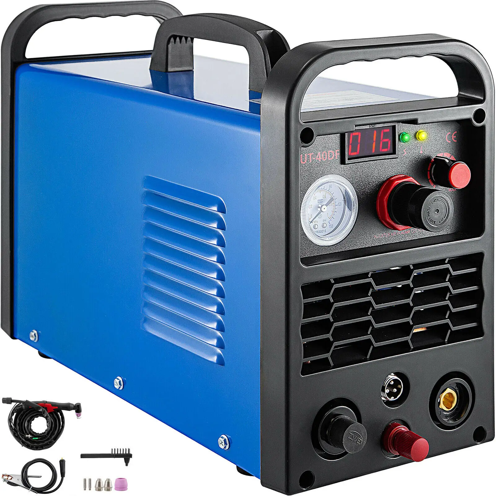 

VEVOR 40AMP 50AMP несенсорный пилотный дуговой плазменный резак 110V 220V Цифровой портативный режущий сварочный аппарат для ремонта и обслуживания