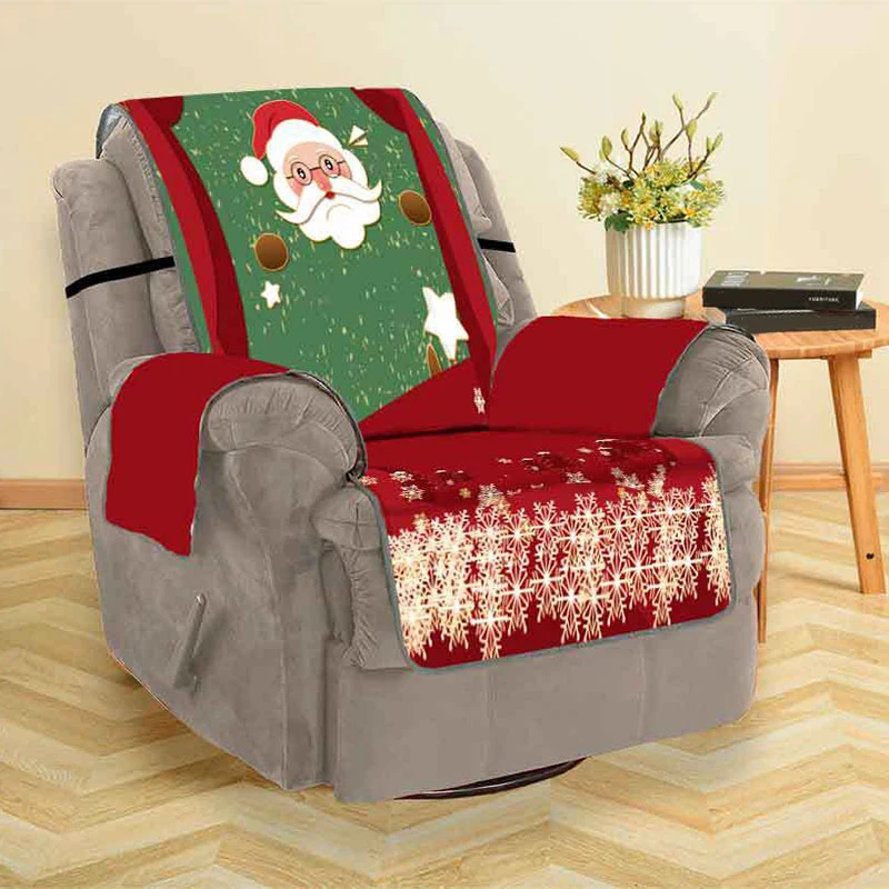 

Christmas Decor Festive Living Room 1/2/3/ Seater Sofa Slipcover 3D Digital Pattern Couch Mat Sofa Covers