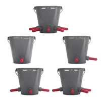 8l portable lamb milk bottle calf feeder pail with nipples for livestock