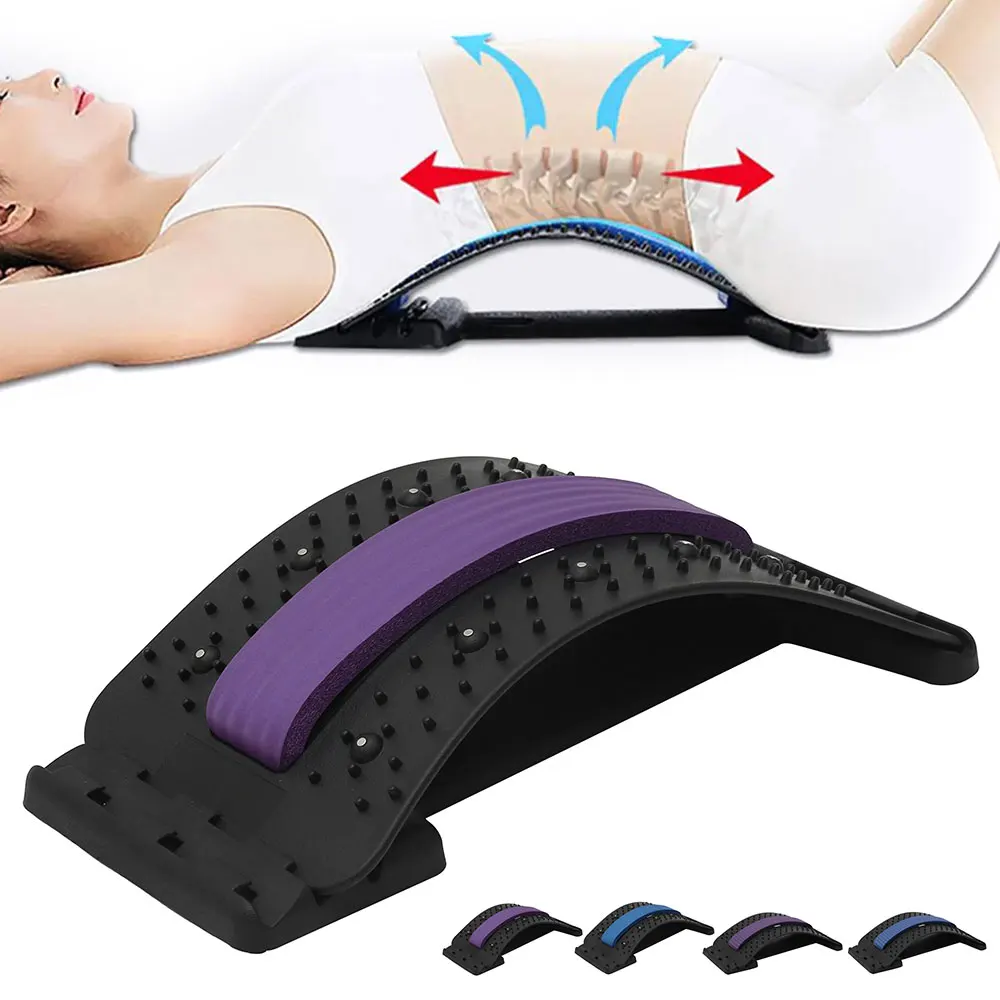 

Back Massager Lumbar Orthosis Waist Support Muscle Stretcher Acupuncture Magnetic Therapy Stretch Equipment Massage Tools