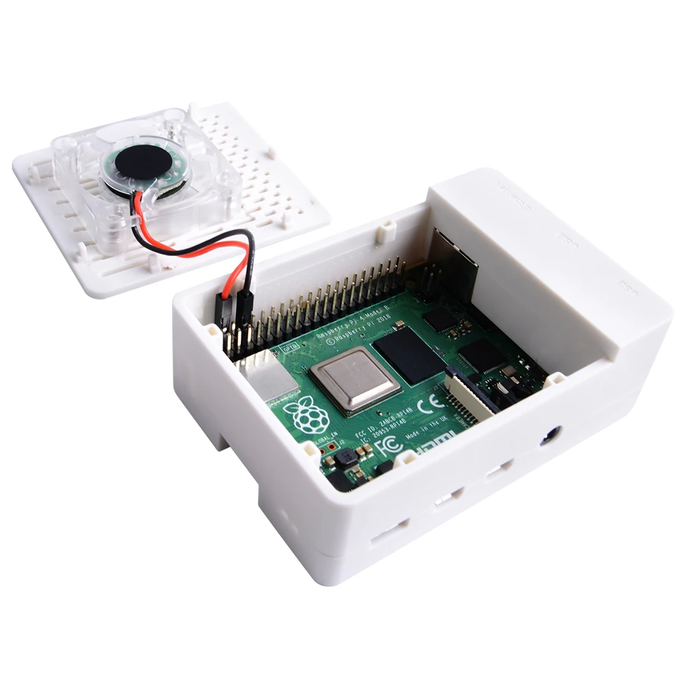 Новый корпус из АБС-пластика типа H Pi4BCase для Raspberry Pi 4B защитный с радиатором