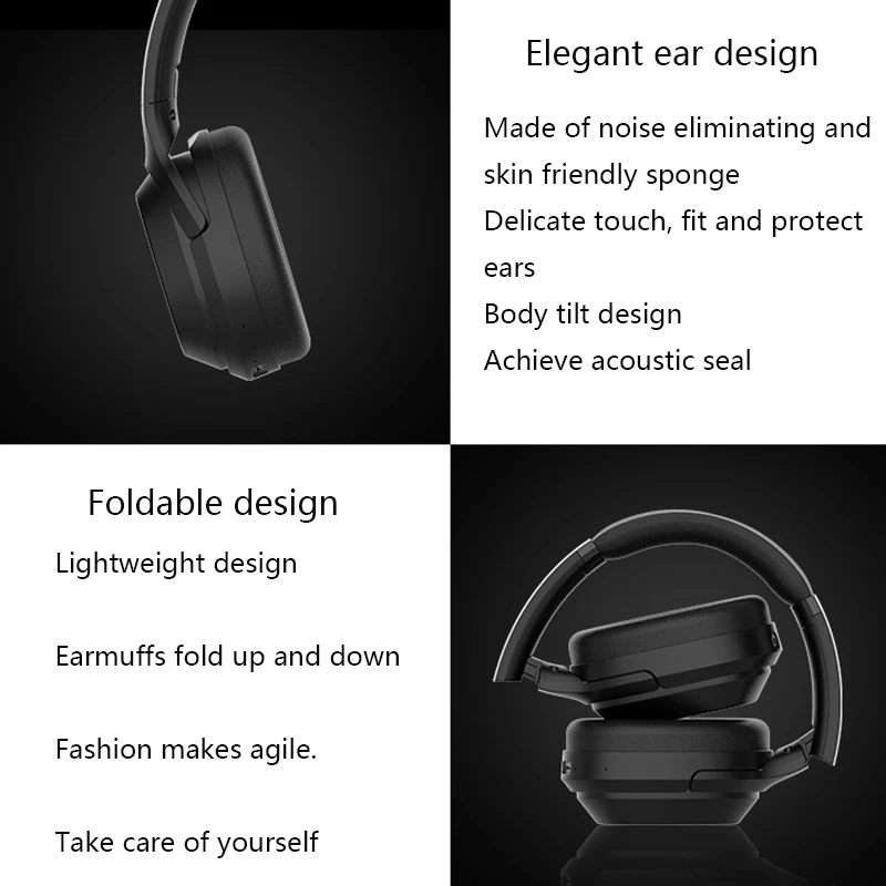 Беспроводные Bluetooth наушники E98 с активным шумоподавлением 30 часов работы