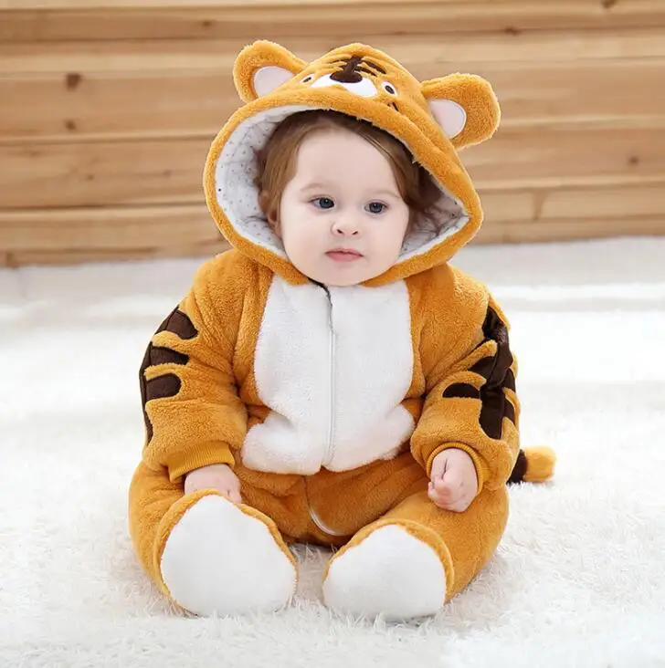 Детский утепленный комбинезон унисекс с пандой для малышей на весну и осень