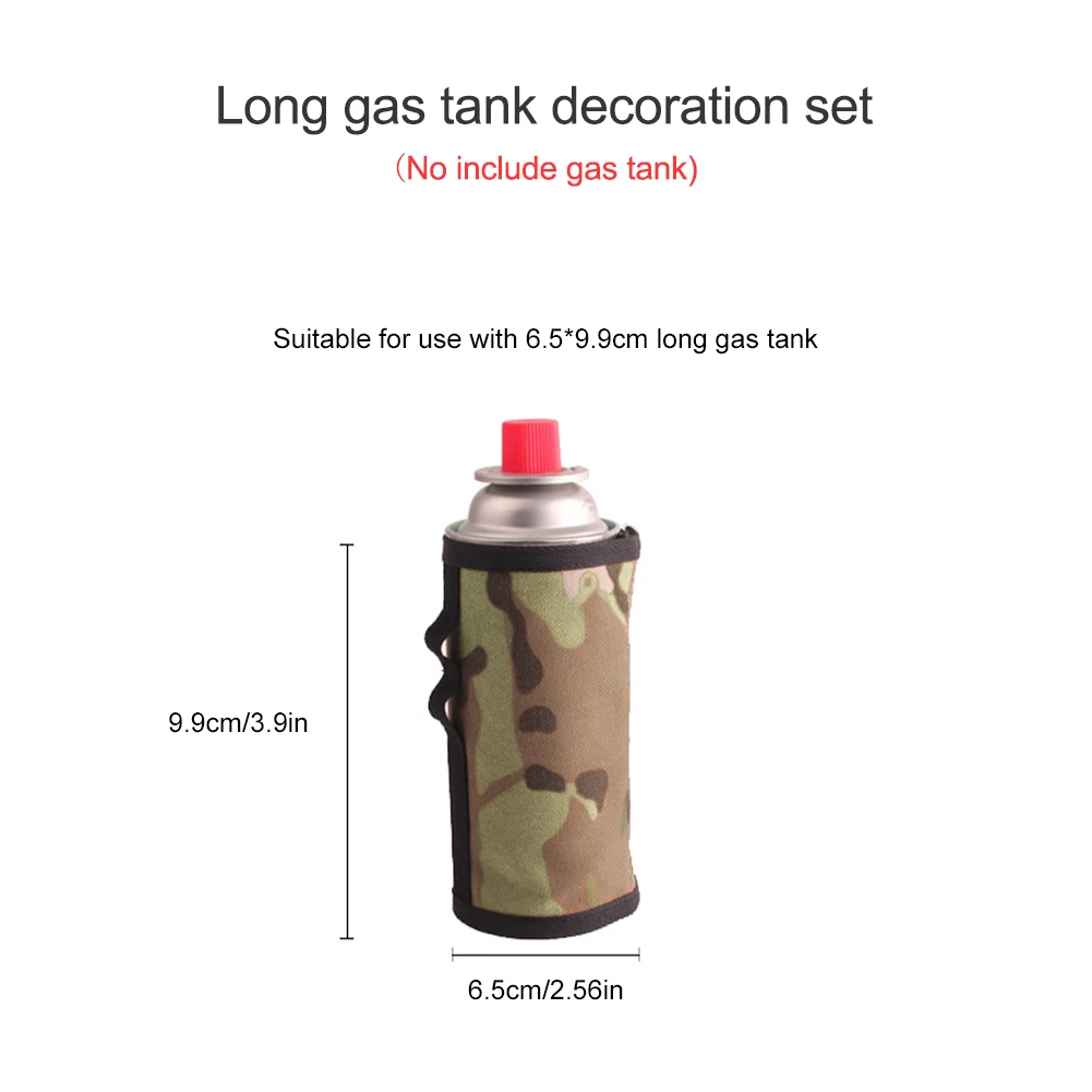 

6.5x9.9cm Gas Canister Cover Liquid Propane Tank Protection Covers Fuel Canister Storage Bag for Camping Hiking