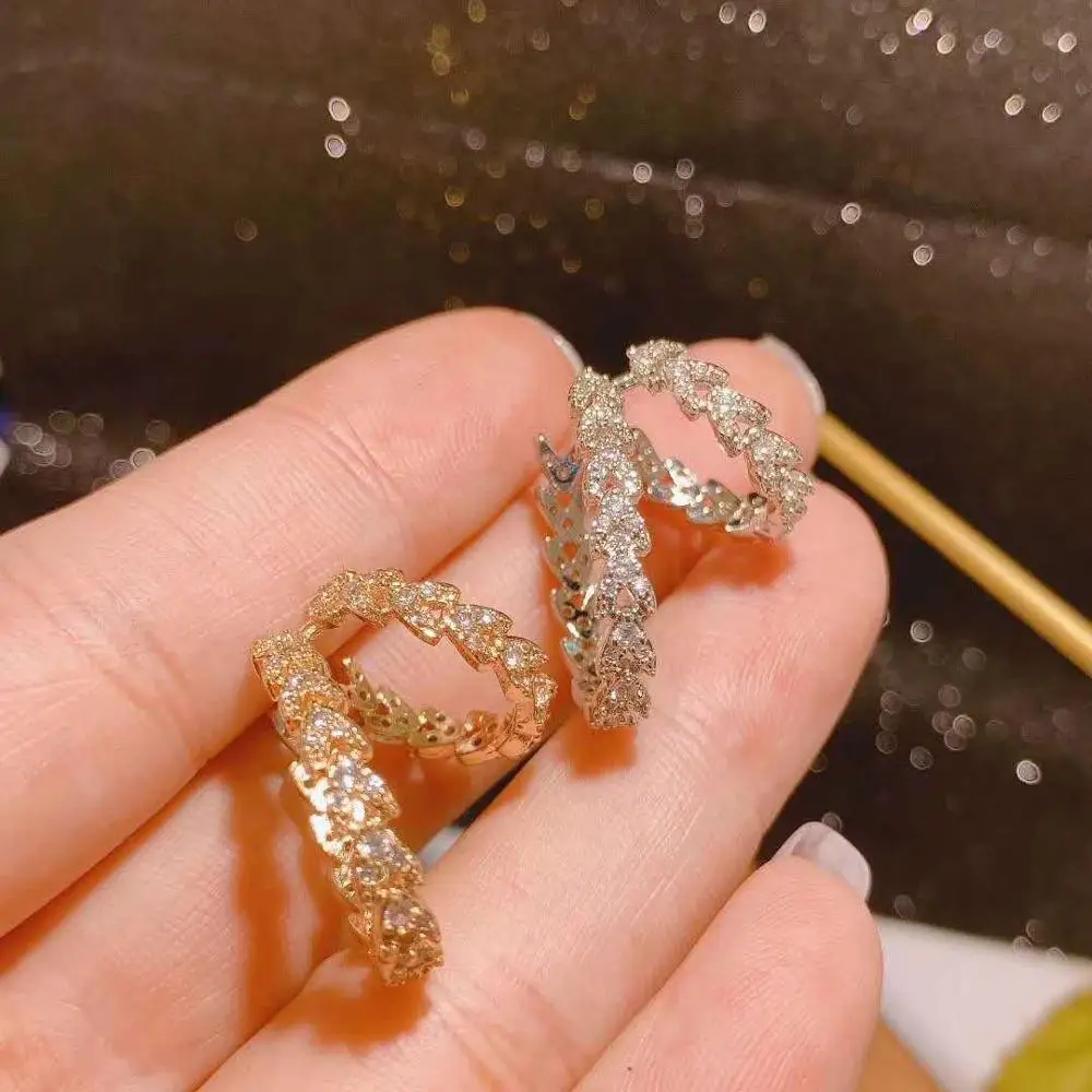 1 шт. крошечные серьги клипсы с фианитом|Серьги-клипсы| |