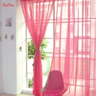 Белая Тюлевая занавеска для гостиной, спальни, кухни, декоративная драпировка, 5Z, 1 шт.