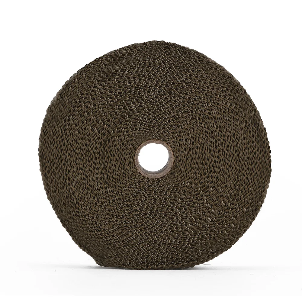 PQY - 2&quotx 15meter Premium Exhaust Heat Wrap Manifold Titanium Lava Fiber Thermal + 6 pcs Ties PQY1915T | Автомобили и