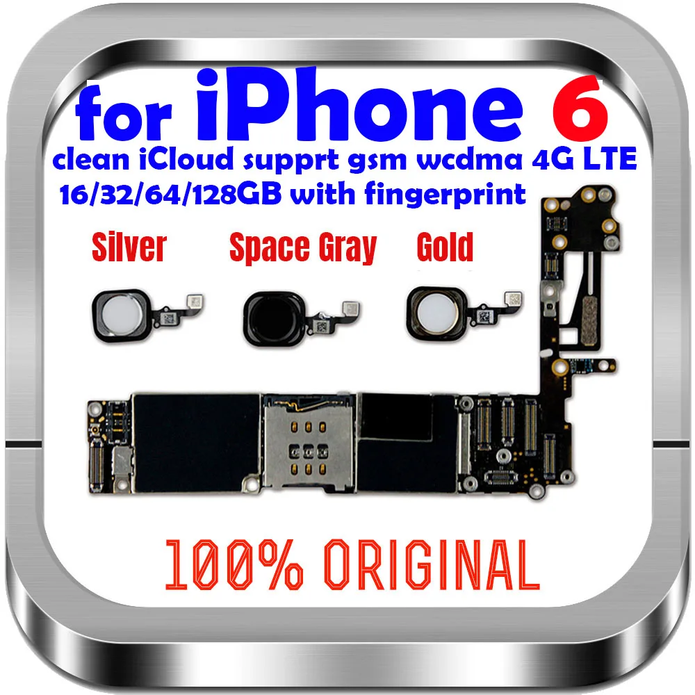 Разблокированная оригинальная материнская плата со сканером отпечатков пальцев