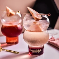 new nordic style bar cocktail ball glass spherical dessert house sweetmeats tumbler smoothies ice cream cup leben milk shake mug