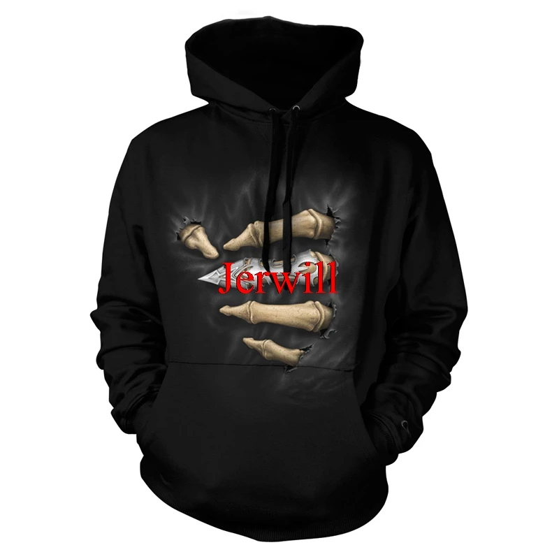 

Толстовка Skll с капюшоном и 3D-принтом на пальцах для охоты, осенняя Повседневная Толстовка Унисекс, модные куртки