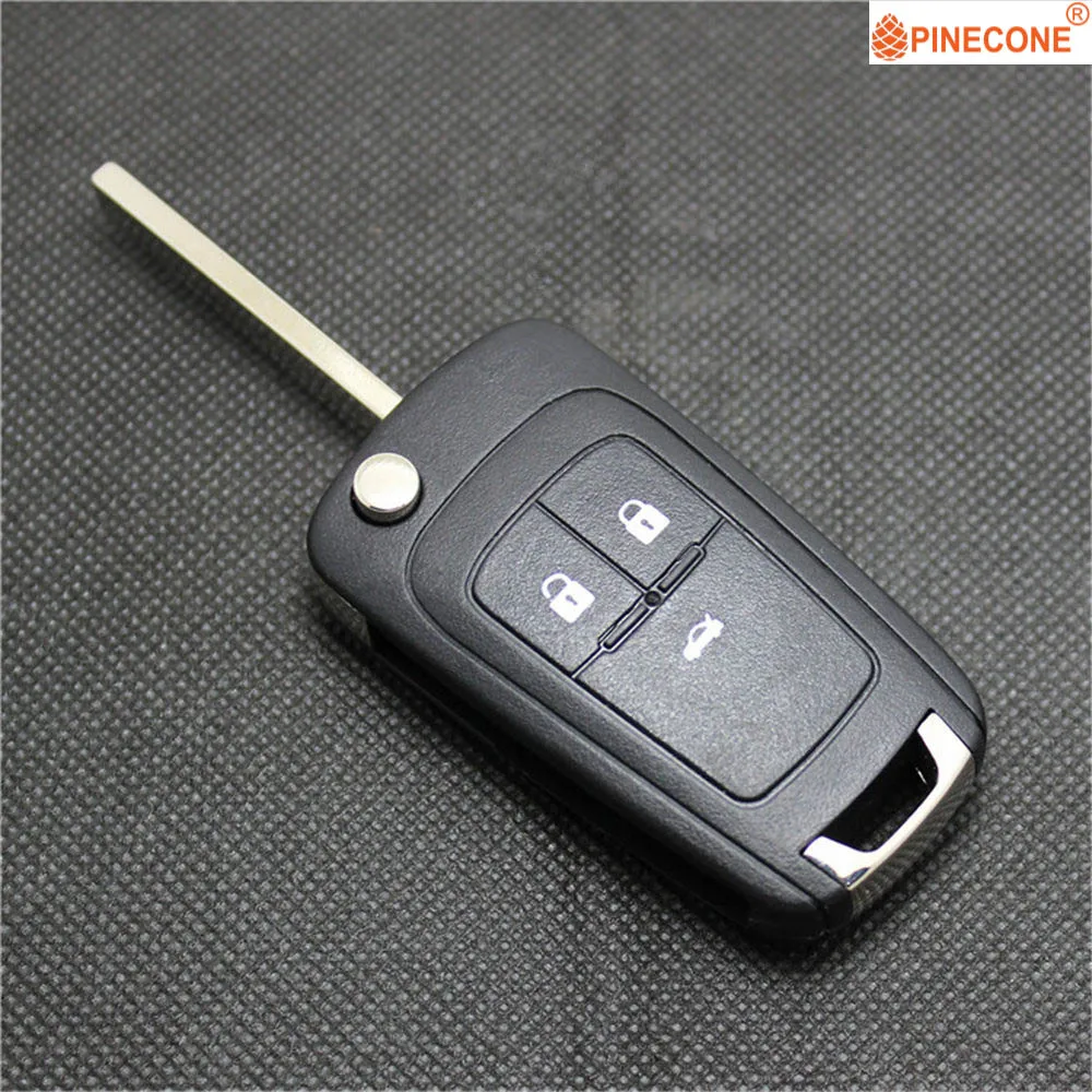

PINECONE для Opel Vauxhall Insignia Astra Zafira Chevrolet Cruze Buick чехол для ключей 3 кнопки Hu100 Сменный Чехол для автомобильного ключа