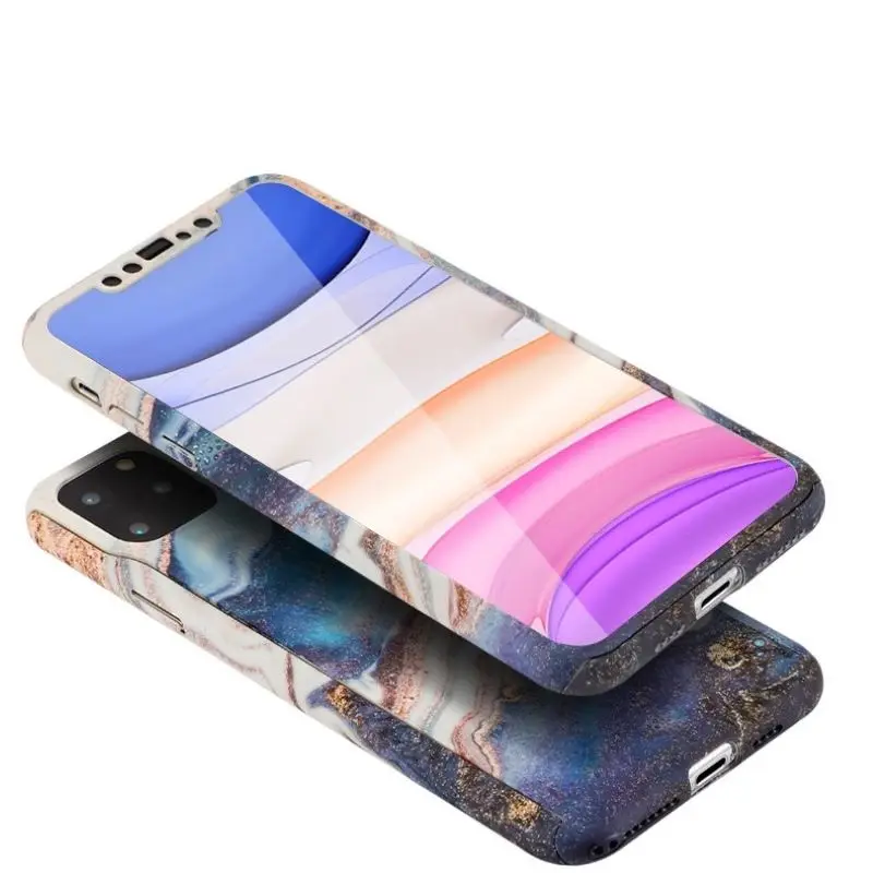 Твердый Чехол для iPhone11Pro max 6 6S 7 8 Plus X XS MAX XR с защитой всего корпуса на 360 градусов |