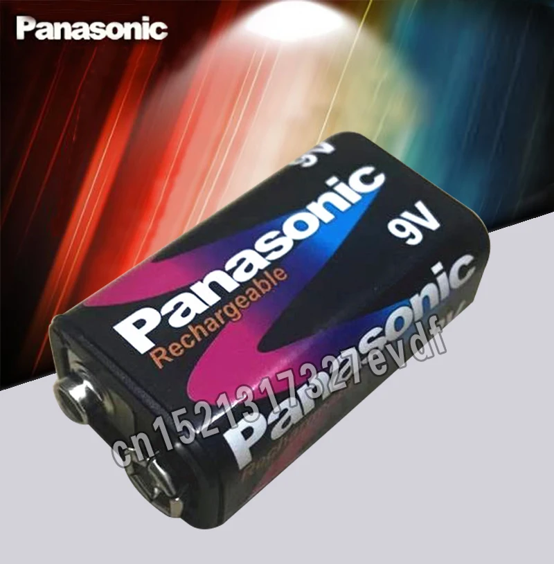 100% Новинка оригинальные аккумуляторные батареи Panasonic 9V 220mah 6F22 Ni-CD | Электроника