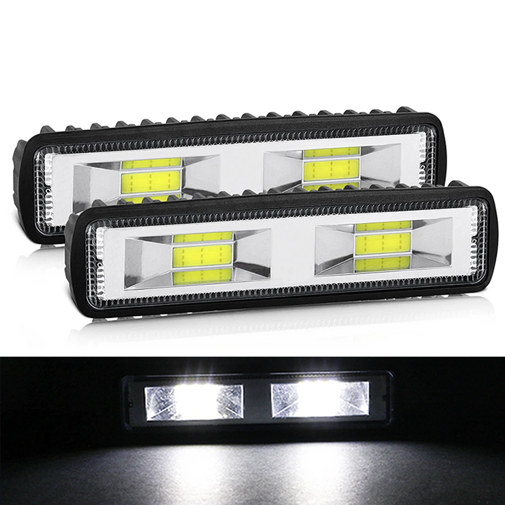 

1PCS 48W LED Headlights Auto Motorcycle For Truck Jeep Ford 4x4 SUV Working Lamps LED Work Light Spotlight 9-36V Super Bright