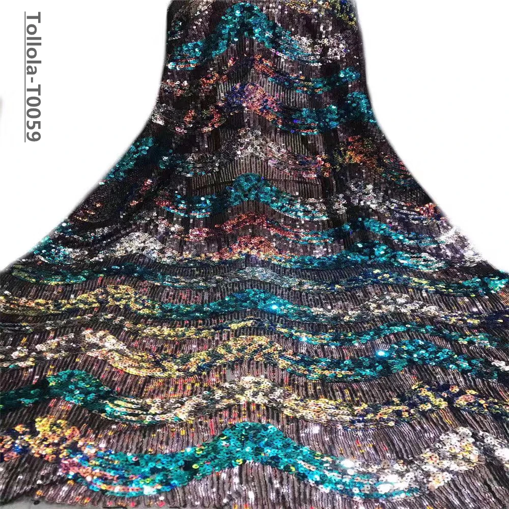 Африканская кружевная ткань с 3D блестками 2019 высококачественное кружево