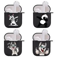 cover for airpods 12 earphonefunny cartoon cute dog bear panda soft protector fundas airpods case air pods charging box bags