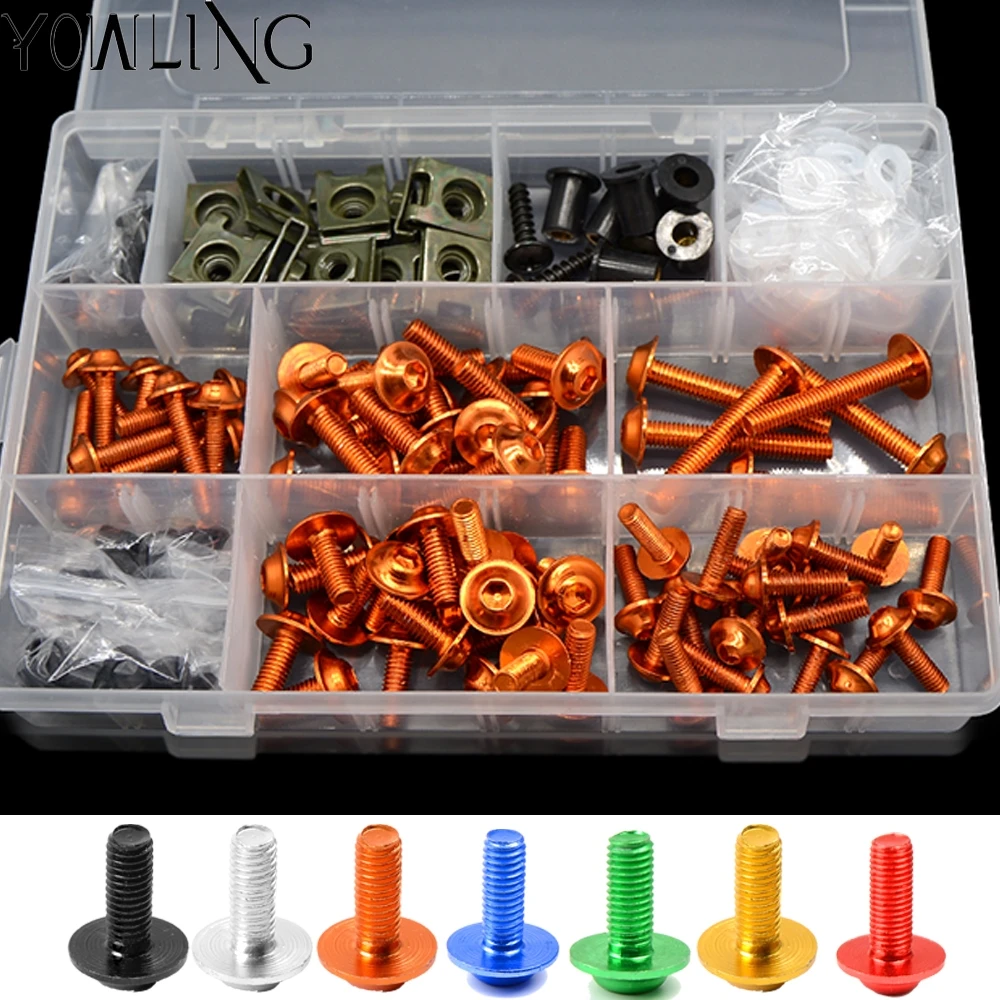 

For HONDA CBR600F CBR 600F CBR600 F 2011 2012 2013 Full Fairing Bolts Kit Speed Nuts Motorcycle Side Covering Screws