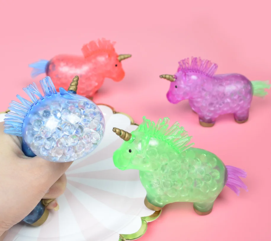 Игрушка антистресс Сжимаемый Единорог мяч сжимаемая странная вещь брикет
